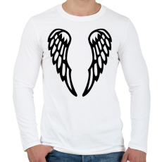 PRINTFASHION Szárnyak - Férfi hosszú ujjú póló - Fehér