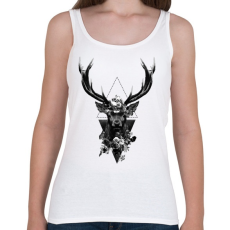 PRINTFASHION szarvas minta - Női atléta - Fehér