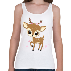 PRINTFASHION Szarvas  - Női atléta - Fehér