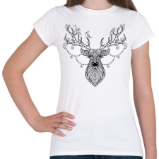 PRINTFASHION Szarvas - Női póló - Fehér női póló