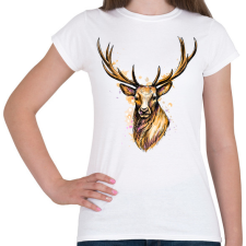 PRINTFASHION szarvas - Női póló - Fehér női póló