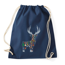 PRINTFASHION szarvas - Sportzsák, Tornazsák - Sötétkék tornazsák