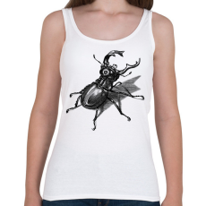 PRINTFASHION Szarvasbogár - vonalrajz - Női atléta - Fehér