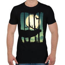 PRINTFASHION Szarvasbőgés - Férfi póló - Fekete férfi póló