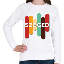 PRINTFASHION Szeged - színes - Női pulóver - Fehér női pulóver, kardigán