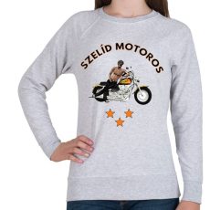 PRINTFASHION SZELÍD MOTOROS - Női pulóver - Sport szürke