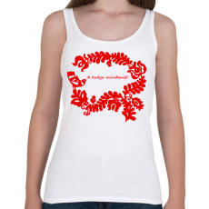 PRINTFASHION Szelíd szitkok - a kutya mindenit - Női atléta - Fehér