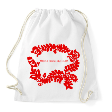 PRINTFASHION Szelíd szitkok - rosseb egye meg - Sportzsák, Tornazsák - Fehér tornazsák