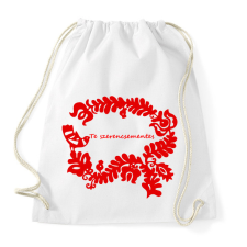 PRINTFASHION Szelíd szitkok - szerencsementes - Sportzsák, Tornazsák - Fehér tornazsák