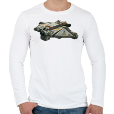 PRINTFASHION Szellem - Férfi hosszú ujjú póló - Fehér