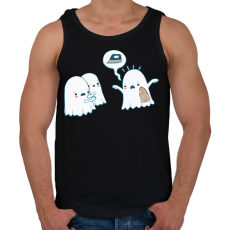 PRINTFASHION Szellem rémálom - Férfi atléta - Fekete