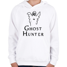 PRINTFASHION szellem vadász - Gyerek kapucnis pulóver - Fehér