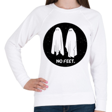 PRINTFASHION Szellemek - Női pulóver - Fehér női pulóver, kardigán