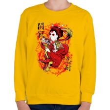 PRINTFASHION Szellemsárkány - Gyerek pulóver - Sárga gyerek pulóver, kardigán