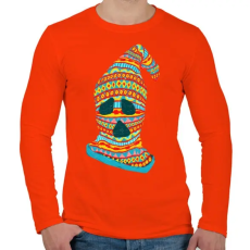 PRINTFASHION Szellemtolvaj - Férfi hosszú ujjú póló - Narancs