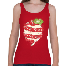 PRINTFASHION Szemem almája - Női atléta - Cseresznyepiros