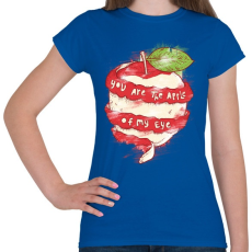 PRINTFASHION Szemem almája - Női póló - Királykék