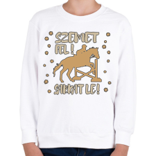 PRINTFASHION Szemet fel, sarkat le - Gyerek pulóver - Fehér gyerek pulóver, kardigán