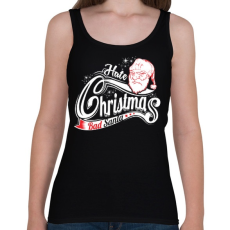 PRINTFASHION Szemét Mikulás - Női atléta - Fekete