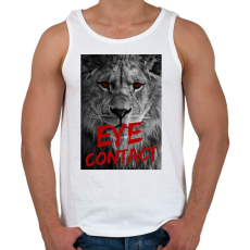 PRINTFASHION Szemkontaktus - Férfi atléta - Fehér