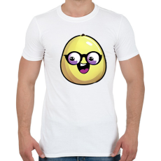 PRINTFASHION Szemüveges_Citrom_Vicces - Férfi póló - Fehér