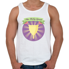 PRINTFASHION Szent Grál - Férfi atléta - Fehér