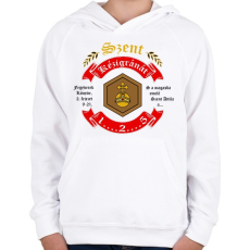 PRINTFASHION Szent Gránát - Gyerek kapucnis pulóver - Fehér