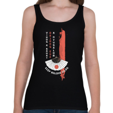 PRINTFASHION Szép bolond világ - Haiku - Női atléta - Fekete női trikó