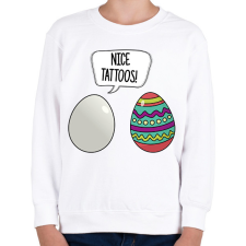 PRINTFASHION Szép tetkók - Gyerek pulóver - Fehér gyerek pulóver, kardigán