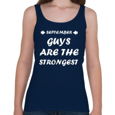 PRINTFASHION Szeptemberi férfiak a legerősebbek - Női atléta - Sötétkék