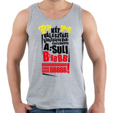 PRINTFASHION Szeptembertől Suli - Férfi atléta - Sport szürke atléta, trikó