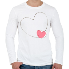 PRINTFASHION szerelem4 - Férfi hosszú ujjú póló - Fehér férfi póló
