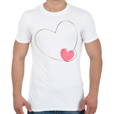 PRINTFASHION szerelem4 - Férfi póló - Fehér férfi póló