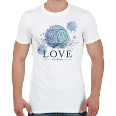 PRINTFASHION Szerelem a levegőben - Férfi póló - Fehér