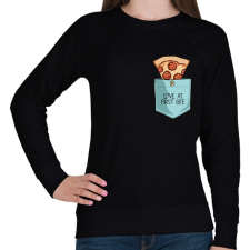 PRINTFASHION Szerelem első harapásra - Női pulóver - Fekete női pulóver, kardigán