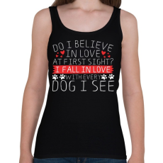 PRINTFASHION Szerelem első látásra - Női atléta - Fekete