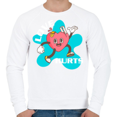 PRINTFASHION Szerelem fáj - Férfi pulóver - Fehér