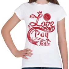 PRINTFASHION Szerelem számlára - Női póló - Fehér női póló