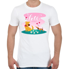 PRINTFASHION Szerelem van a levegőben - Férfi póló - Fehér