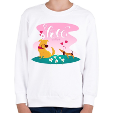 PRINTFASHION Szerelem van a levegőben - Gyerek pulóver - Fehér gyerek pulóver, kardigán