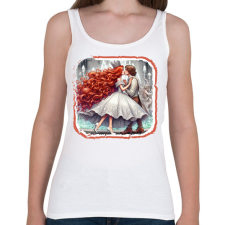 PRINTFASHION Szerelmes hercegnő - Női atléta - Fehér női trikó