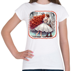 PRINTFASHION Szerelmes hercegnő - Női póló - Fehér