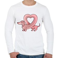 PRINTFASHION szerelmes tacsi - Férfi hosszú ujjú póló - Fehér férfi póló