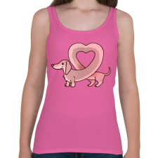 PRINTFASHION szerelmes tacsi - Női atléta - Rózsaszín női trikó
