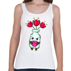 PRINTFASHION szerelmes üveg-001 - Női atléta - Fehér