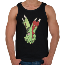 PRINTFASHION Szerelmes zombi - Férfi atléta - Fekete atléta, trikó