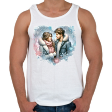 PRINTFASHION Szerelmespár - Férfi atléta - Fehér atléta, trikó