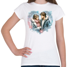 PRINTFASHION Szerelmespár - Női póló - Fehér