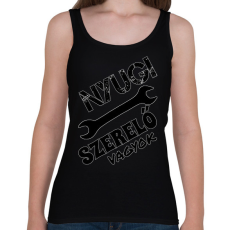 PRINTFASHION Szerelő - Női atléta - Fekete