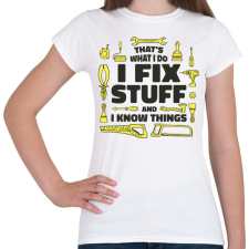 PRINTFASHION Szerelő - Női póló - Fehér női póló